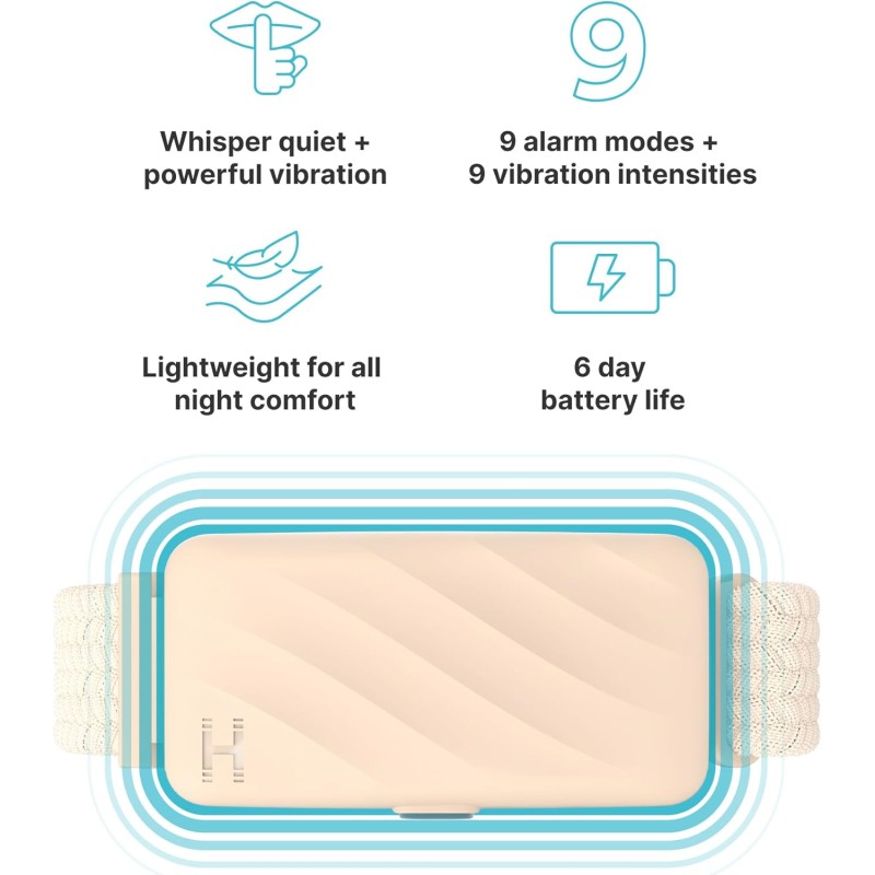 Homedics Wakeband Vibrating Alarm Wristband - SS-WB100CE-WW - Cream — Buy in Cyprus with Fast Delivery