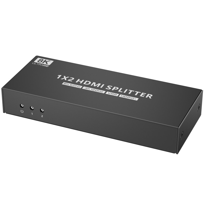 Lenkeng HDMI Splitter - LKV862 - 2.1 8K60Hz 4K120Hz 1x2 — Buy in Cyprus with Fast Delivery