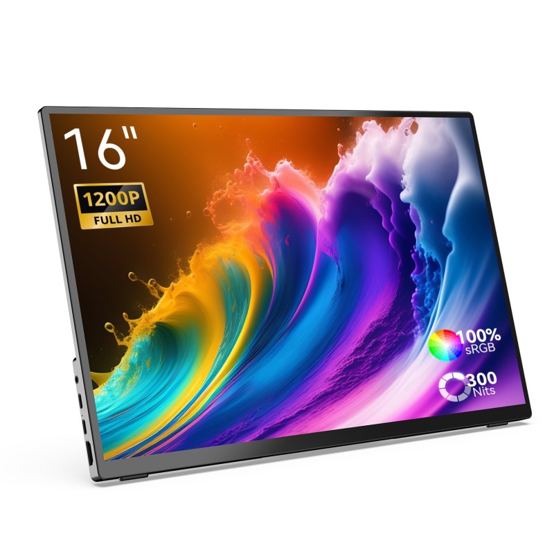 MINIX Monitor Portable Touch 16' Full-HD 100% sRGB USB-C HDMI, PD - SF16T - Foldable Stand — Buy in Cyprus with Fast Delivery
