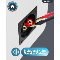 Majority Speakers Passive 2.0 Set - D70X - 60W White (pair) — Buy in Cyprus with Fast Delivery