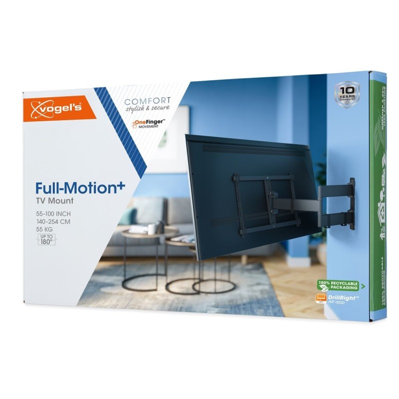 Vogels COMFORT TV Wall Mount - TVM3843-B - TV Wall Mount 60x40 Turn 2 arms 55kg Black — Buy in Cyprus with Fast Delivery