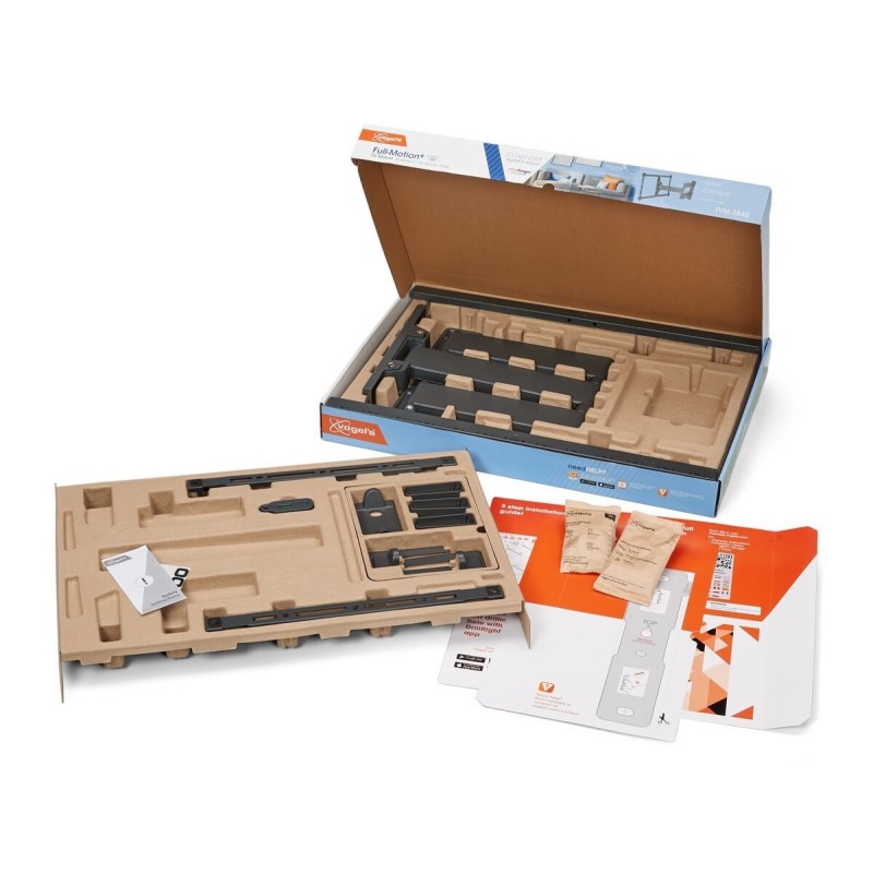 Vogels COMFORT TV Wall Mount - TVM3843-B - TV Wall Mount 60x40 Turn 2 arms 55kg Black — Buy in Cyprus with Fast Delivery