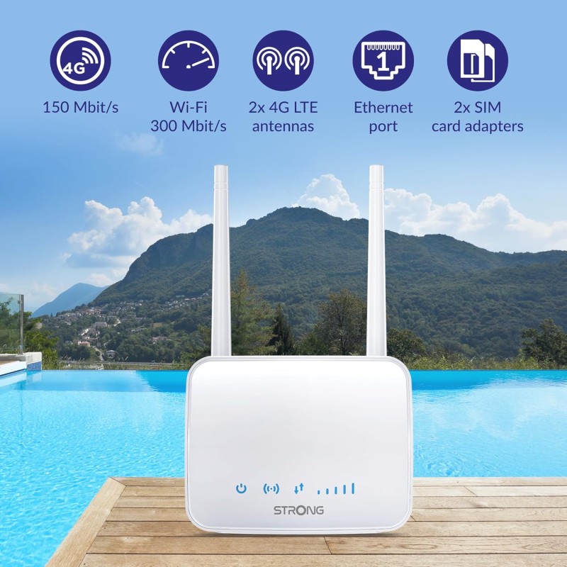 Strong Router - 4GROUTER350MUK - 4G LTE CAT4 Wi-Fi N300 Mini — Buy in Cyprus with Fast Delivery