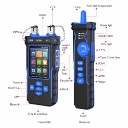 Noyafa Multi-Function Cable Tester - NF-8508 - RJ11, RJ45, PoE, Fiber Optic OPM VFL, NCV & Cable Length Measurement
