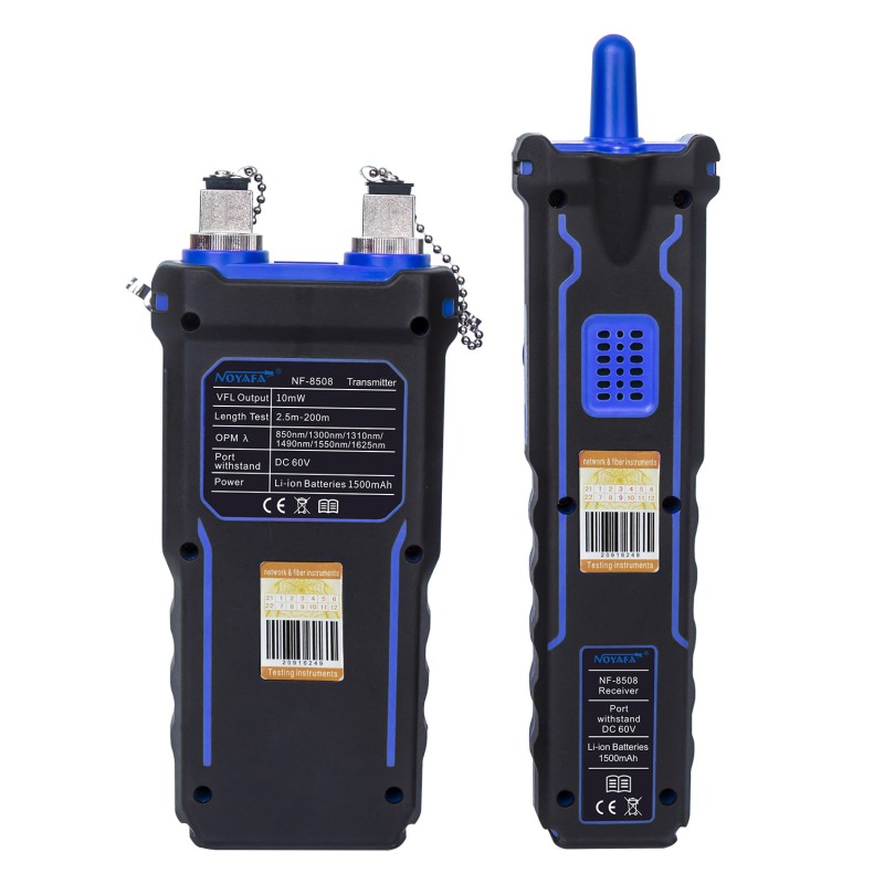 Noyafa Multi-Function Cable Tester - NF-8508 - RJ11, RJ45, PoE, Fiber Optic OPM VFL, NCV & Cable Length Measurement