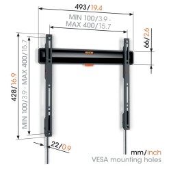 Vogels COMFORT TV Wall Mount - TVM3405 SP - 40x40 Fixed OLED — Buy in Cyprus with Fast Delivery