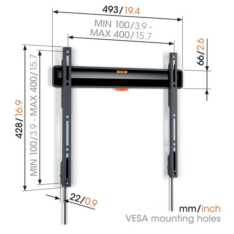 Vogels COMFORT TV Wall Mount - TVM3405 SP - 40x40 Fixed OLED — Buy in Cyprus with Fast Delivery