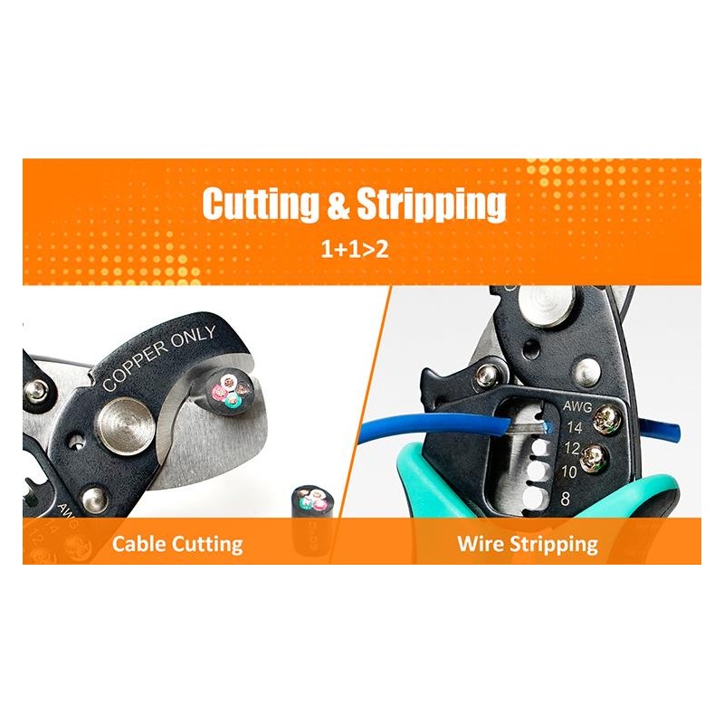 Proskit Cutter and Cable Stripper - SR-363B - 168mm — Buy in Cyprus with Fast Delivery