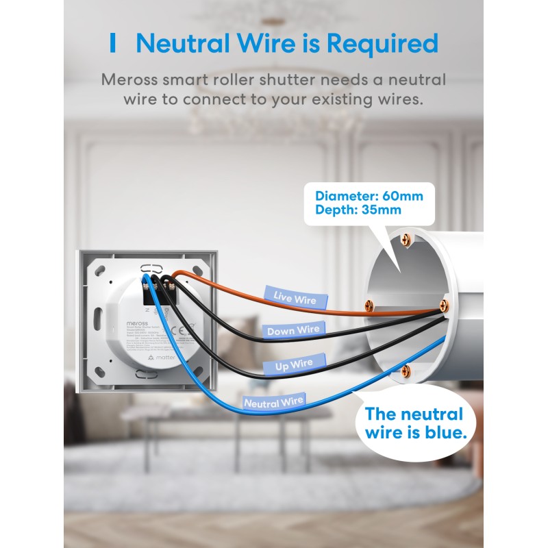 Meross Homekit Smart Wi-Fi Roller Shutter 5A Mechanical - MRS105 - (Matter) — Buy in Cyprus with Fast Delivery