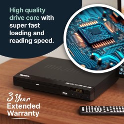 Majority DVD Player for TV HDMI and RCA Ports - Multi Region Slim with RC — Buy in Cyprus with Fast Delivery
