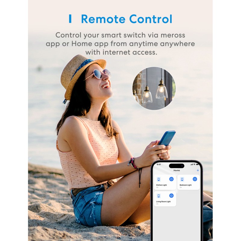 Meross HomeKit Smart Wi-Fi Wall Switch - MSS510HK-EU - 1-Gang 1-way — Buy in Cyprus with Fast Delivery