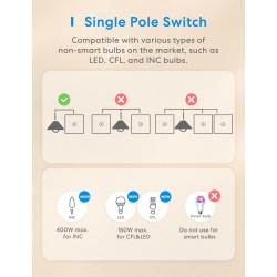 Meross HomeKit Smart Wi-Fi Wall Switch - MSS510HK-EU - 1-Gang 1-way — Buy in Cyprus with Fast Delivery