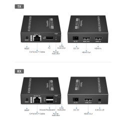 Lenkeng KVM HDMI Extender over Ethernet 4K60Hz 70m Loop IR - LKV565KVM - — Buy in Cyprus with Fast Delivery