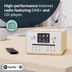 Majority Radio - HOMERTON 2 - FM Radio, CD Player, Bluetooth, Spotify, USB Oak — Buy in Cyprus with Fast Delivery