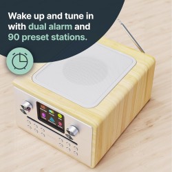 Majority Radio - HOMERTON 2 - FM Radio, CD Player, Bluetooth, Spotify, USB Oak — Buy in Cyprus with Fast Delivery