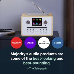 Majority Radio - HOMERTON 2 - FM Radio, CD Player, Bluetooth, Spotify, USB Oak — Buy in Cyprus with Fast Delivery