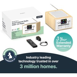 Majority Radio - HOMERTON 2 - FM Radio, CD Player, Bluetooth, Spotify, USB Oak — Buy in Cyprus with Fast Delivery