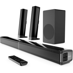 Majority Soundbar - SB80 XTRA - Split 2in1 Bar Speakers 200W 2.1 with Sub,BT,HDMI,USB (Oakcastle)