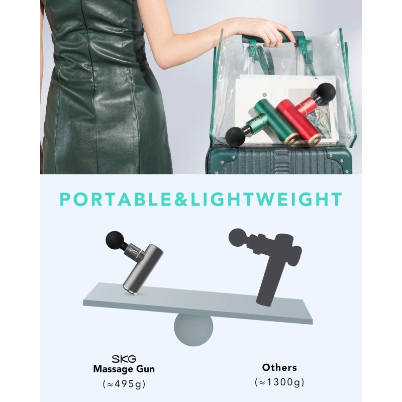 SKG Body Gun Massager Mini - F3-EN - Grey — Buy in Cyprus with Fast Delivery