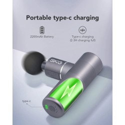 SKG Body Gun Massager Mini - F3-EN - Grey — Buy in Cyprus with Fast Delivery