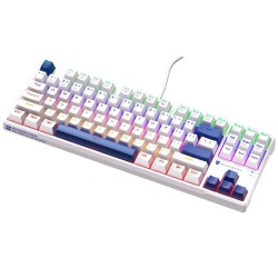 Machenike Keyboard - K500-B87 - White Blue Wired Gaming Keyboard 87 Blue Switch Keys — Buy in Cyprus with Fast Delivery