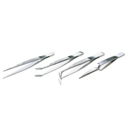Proskit Tweezers - 808-389 - Set of 4 Stainless Steel Units — Buy in Cyprus with Fast Delivery