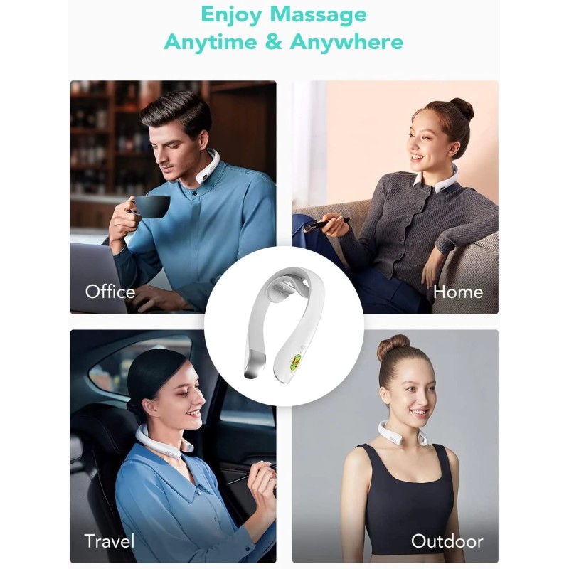 SKG Neck Massager - K5 Pro - Pulse-Heat-Remote-4xModes — Buy in Cyprus with Fast Delivery