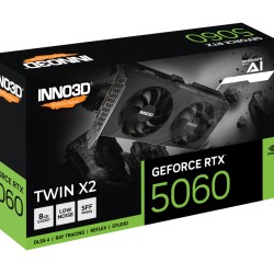 Inno3D GeForce RTX 5060 Twin X2 - Black, 8GB GDDR7, Boost 2497 MHz, PCIe 5.0 — Buy in Cyprus with Fast Delivery
