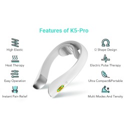 SKG Neck Massager - K5 Pro - Pulse-Heat-Remote-4xModes — Buy in Cyprus with Fast Delivery