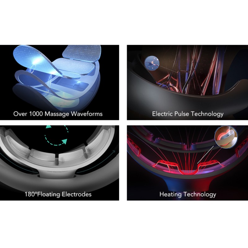 SKG Neck Massager - K5 Pro - Pulse-Heat-Remote-4xModes — Buy in Cyprus with Fast Delivery