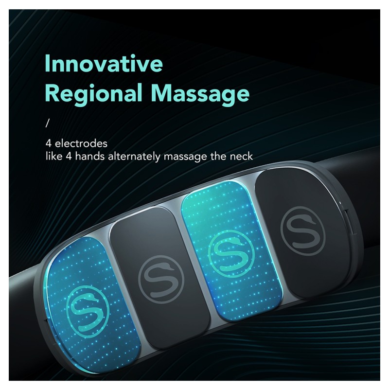 SKG Neck Massager - K5 Pro - Pulse-Heat-Remote-4xModes — Buy in Cyprus with Fast Delivery