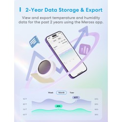 Meross Smart Temperature and Humidity Sensor - MS100FH-UK - HomeKit — Buy in Cyprus with Fast Delivery