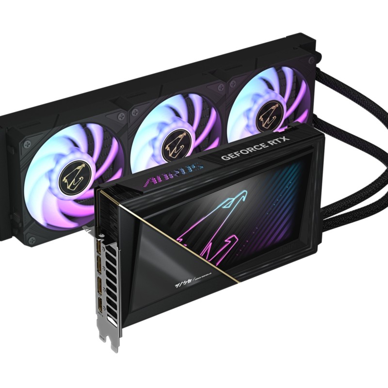 Gigabyte AORUS XTREME WATERFORCE GeForce RTX 5090 - 32GB GDDR7, 2655MHz, Liquid AIO, PCIe 5.0, Black