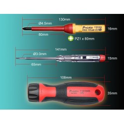 Proskit Screwdriver Insulated VDE Set of 13 pcs - SD-V861 - Proskit Screwdriver Insulated VDE Set of 13 pcs
