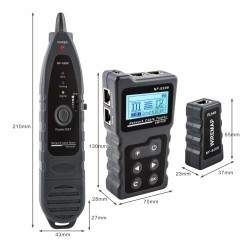 Noyafa Network Tester with LCD, Toner, Continuity, Cable Length, PoE, Port Blink - NF-8209 - Voltage Detection