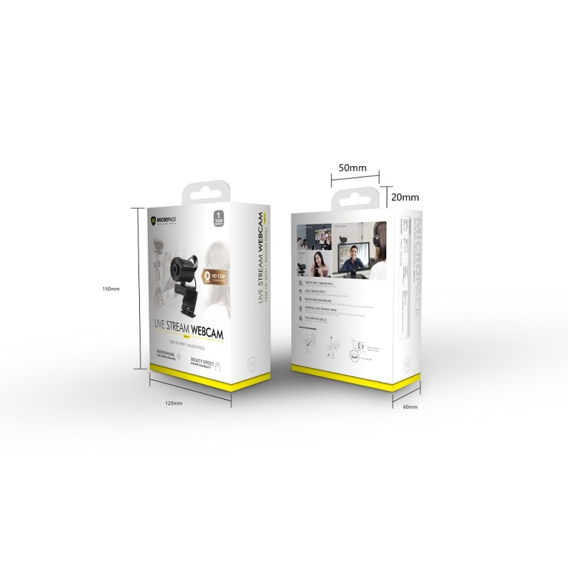 Micropack Live Stream USB Webcam - 720P — Buy in Cyprus with Fast Delivery