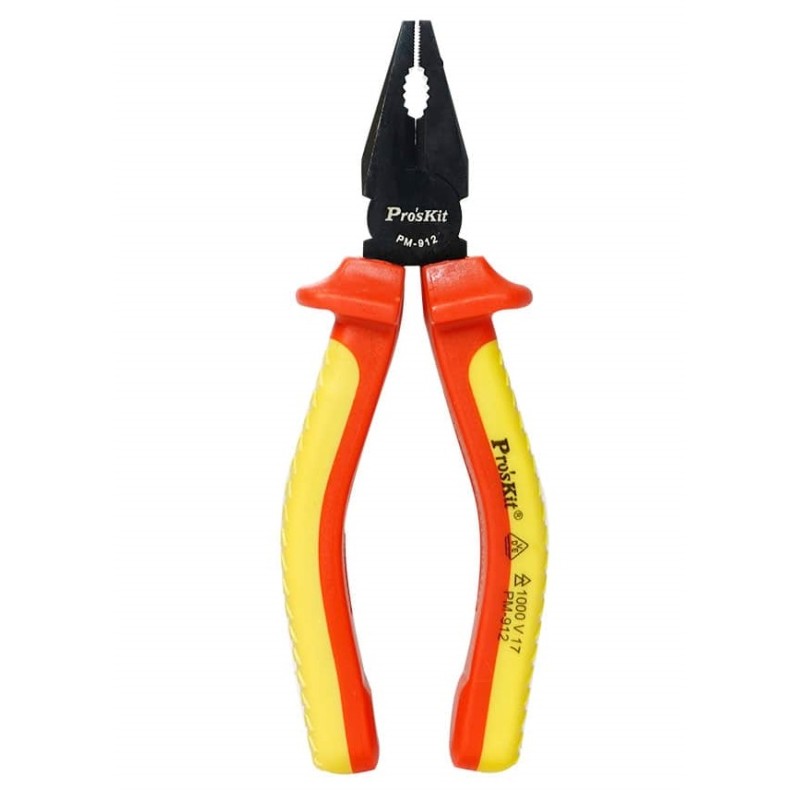 Proskit VDE Insulated Combination Pliers - PM-912 - VDE Insulated Combination Pliers — Buy in Cyprus with Fast Delivery