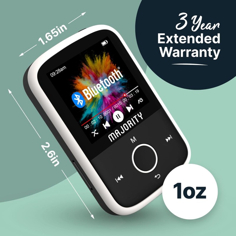 Majority Portable MP3 Player - 16GB BT+Earphones — Buy in Cyprus with Fast Delivery