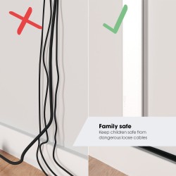 Vogels Replacement Panel - TVA6000 - 4 Cables Cover 80cm White — Buy in Cyprus with Fast Delivery