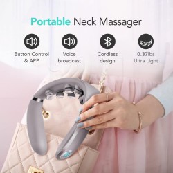 SKG Neck Massager - G7 Pro - Pulse-Heat-APP-Multiple Heads — Buy in Cyprus with Fast Delivery