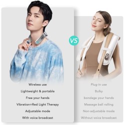 SKG Neck Massager - G7 Pro - Pulse-Heat-APP-Multiple Heads — Buy in Cyprus with Fast Delivery