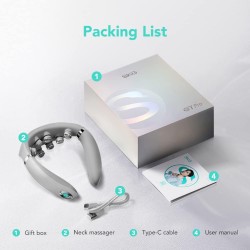 SKG Neck Massager - G7 Pro - Pulse-Heat-APP-Multiple Heads — Buy in Cyprus with Fast Delivery