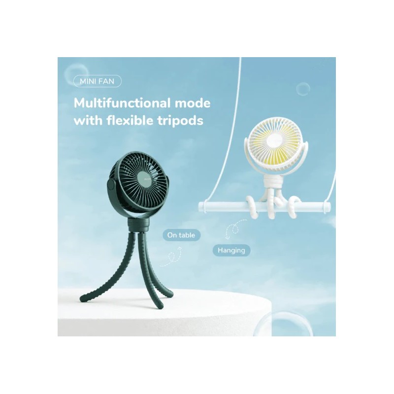 Jisulife Octopus Fan - LIFE1 - Baby White — Buy in Cyprus with Fast Delivery