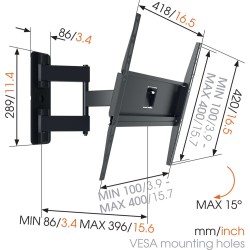 Vogels TV Wall Mount - MA3040 - TURN 32-65'' 2 arms Black — Buy in Cyprus with Fast Delivery