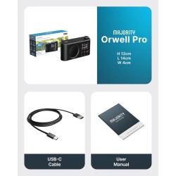 Majority Radio ORWELL Pro Portable with Display - Bluetooth-USB-FM Radio — Buy in Cyprus with Fast Delivery