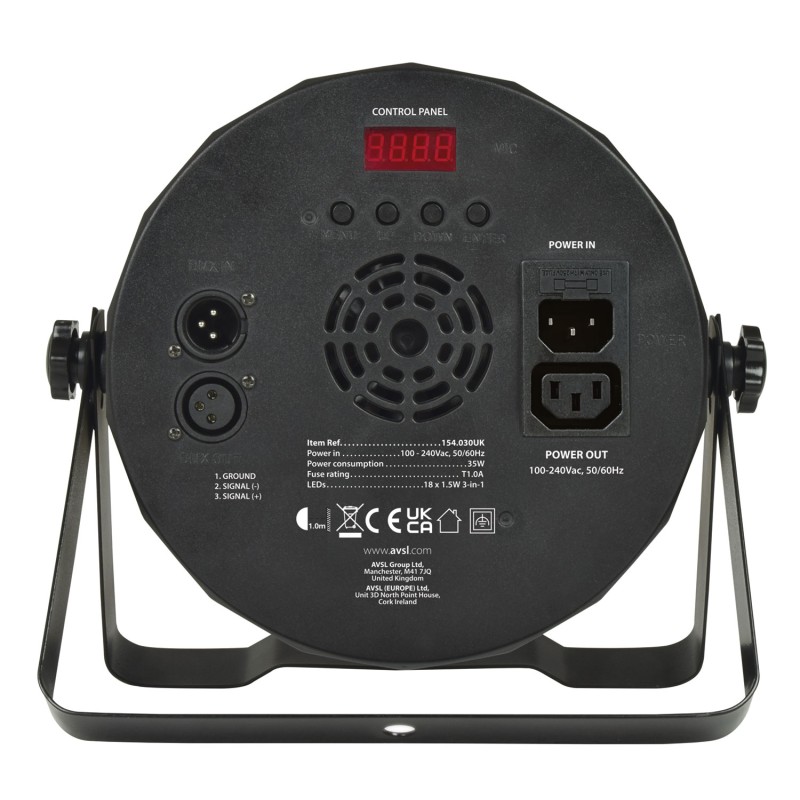 QTXlight PAR100 3in1 LED Plastic PARCan - 154.030UK - 3in1 LED Plastic PARCan — Buy in Cyprus with Fast Delivery