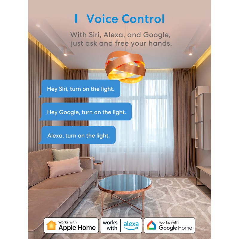 Meross HomeKit Smart Wi-Fi Wall Switch 1-Gang 2-way - MSS550HK-EU - Meross HomeKit Smart Wi-Fi Wall Switch 1-Gang 2-way