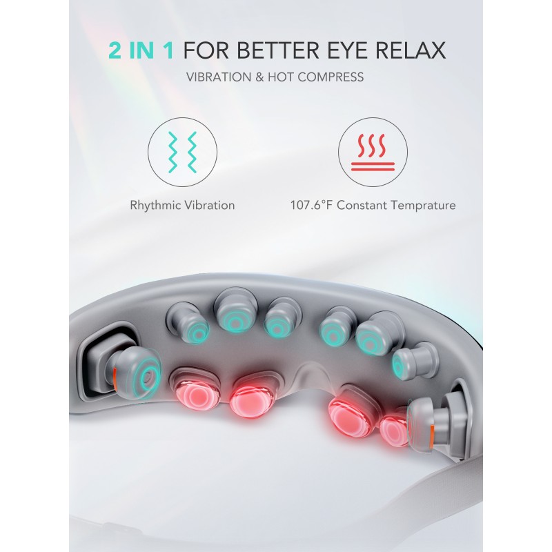 SKG Eye Massager - E7-EN - Vibration (Incl.Temples)-Hot Compress-Music — Buy in Cyprus with Fast Delivery