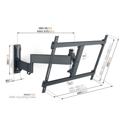Vogels TV Wall Mount - TVM3643 - Turn 40-77'' Black — Buy in Cyprus with Fast Delivery
