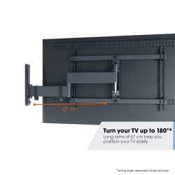 Vogels TV Wall Mount - TVM3643 - Turn 40-77'' Black — Buy in Cyprus with Fast Delivery